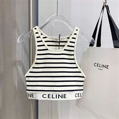 celine top gestreept